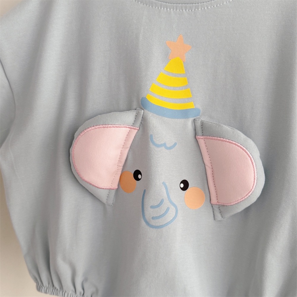 寶寶大象耳朵純棉透氣包屁衣(含襪子)-細節圖7