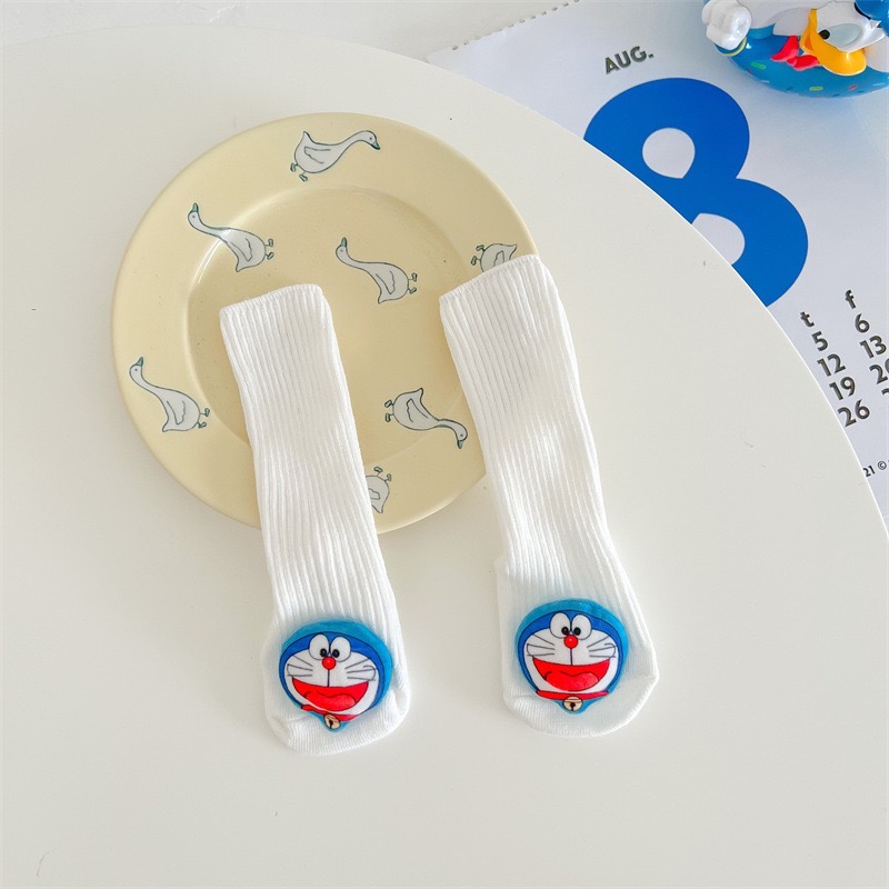 寶寶純色小叮噹短袖包屁衣(含襪子)-細節圖6