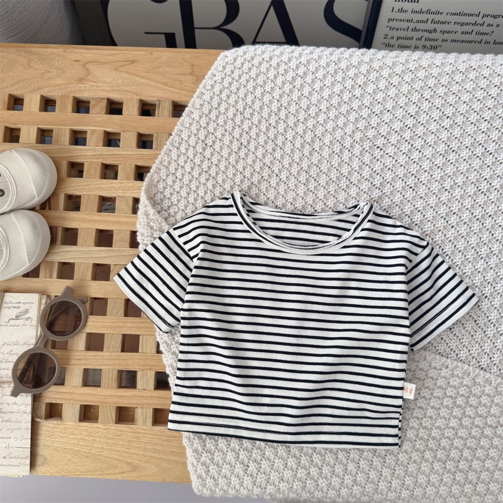 寶寶夏季牛仔背帶褲三件組(衣+褲+襪)-細節圖7