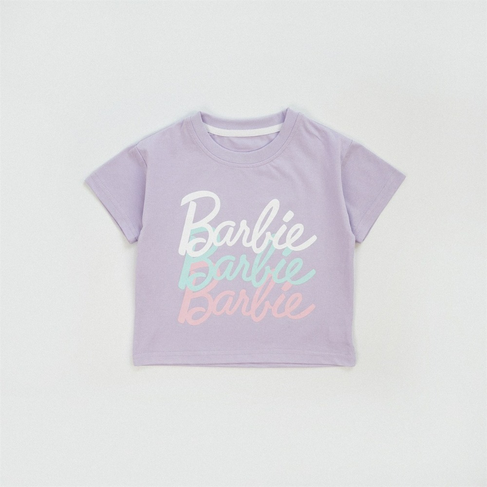 兒童Barbie女童甜美卡通短袖T恤 (90-150碼)-規格圖7