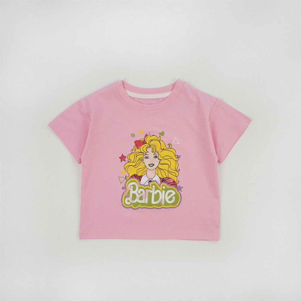 兒童Barbie女童洋氣棉質短袖T恤 (90-150碼)-規格圖5