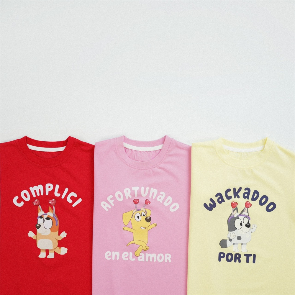 兒童Bluey女童純棉卡通短袖連衣裙 (90-150碼)-細節圖4