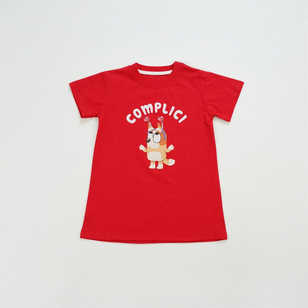 兒童Bluey女童純棉卡通短袖連衣裙 (90-150碼)-細節圖5