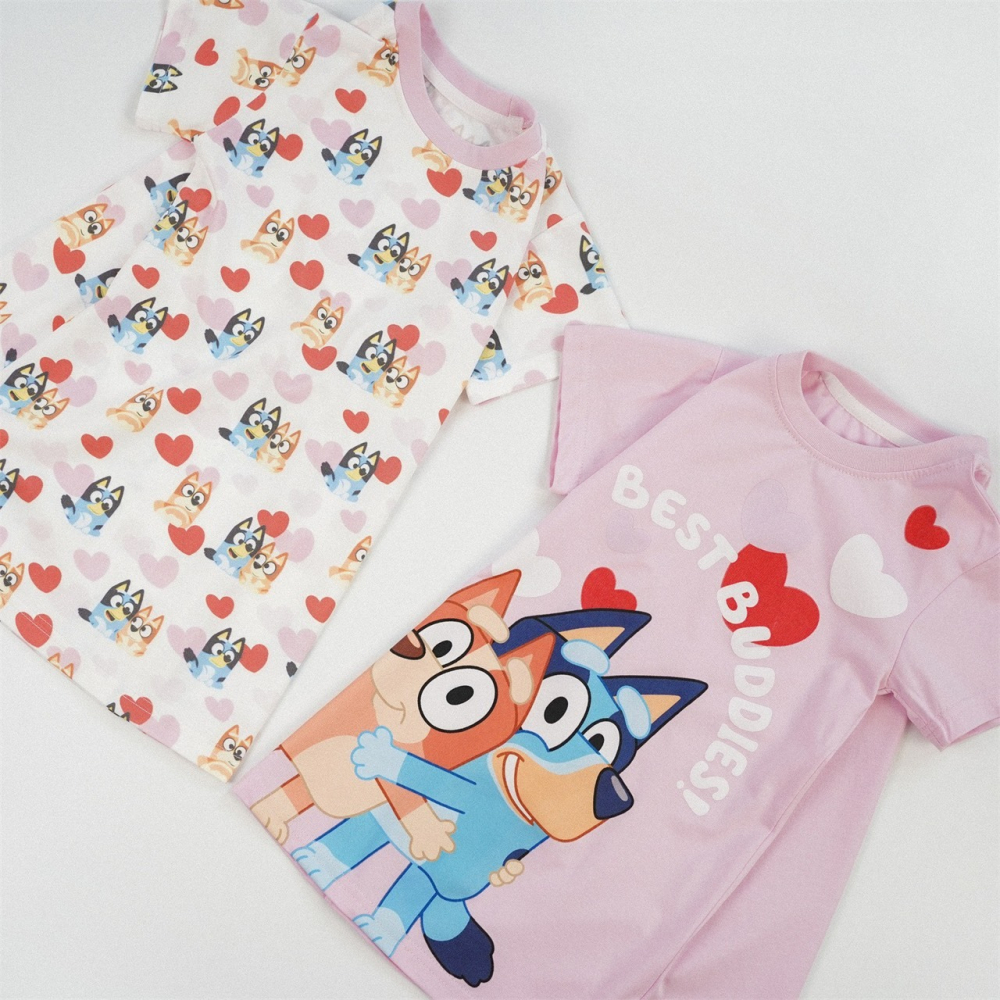 兒童日系甜美印花短袖連衣裙 (90-150碼)-細節圖3