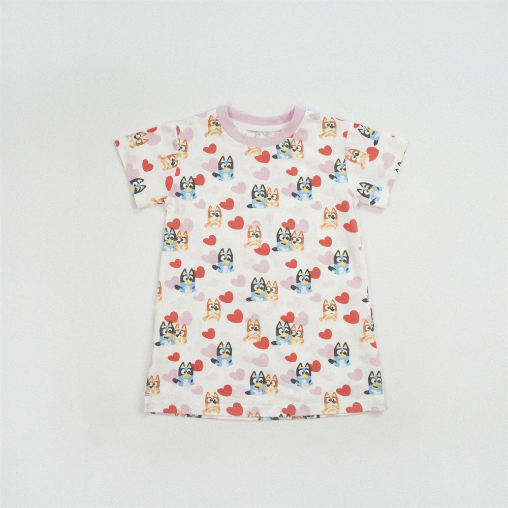 兒童日系甜美印花短袖連衣裙 (90-150碼)-細節圖6