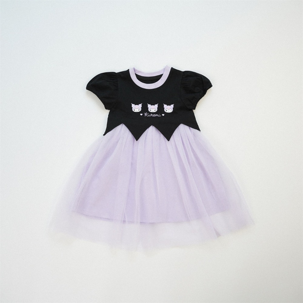 兒童拼接卡通短袖純棉連衣裙 (90-150碼)-規格圖6