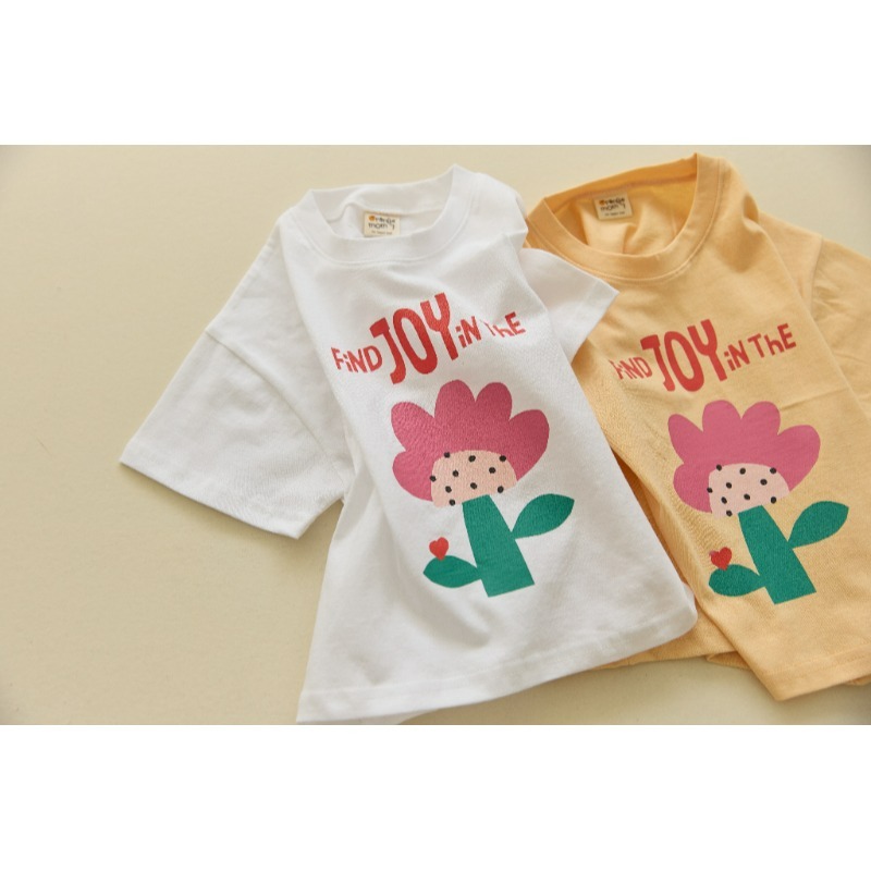 0405-韓國童裝 橘子媽媽 可愛小花童趣T恤 (5-15號)-細節圖2