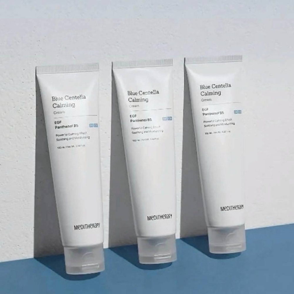 0405-韓國商品 🇰🇷 MEDITHERAPY 藍色積雪草修護乖乖霜 100ml-細節圖6