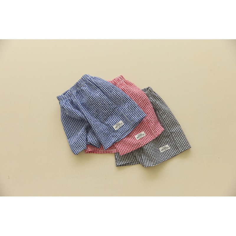 0405-韓國童裝 橘子媽媽 清新格紋童短褲 (5-15號)-細節圖3