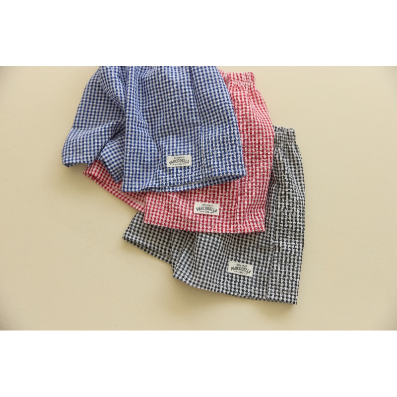 0405-韓國童裝 橘子媽媽 清新格紋童短褲 (5-15號)-細節圖4