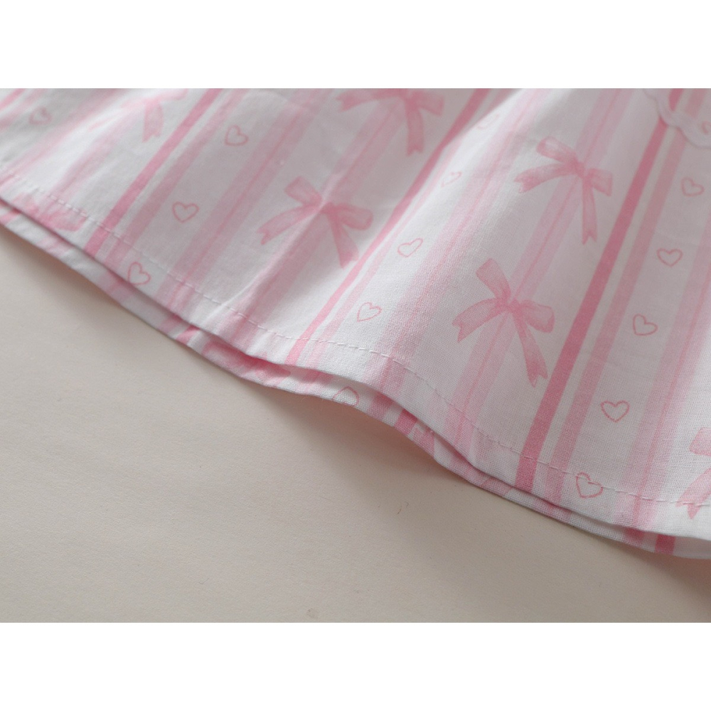 PREMIUM ICON 女童夏季刺繡碎花荷葉領甜心公主洋裝-細節圖8