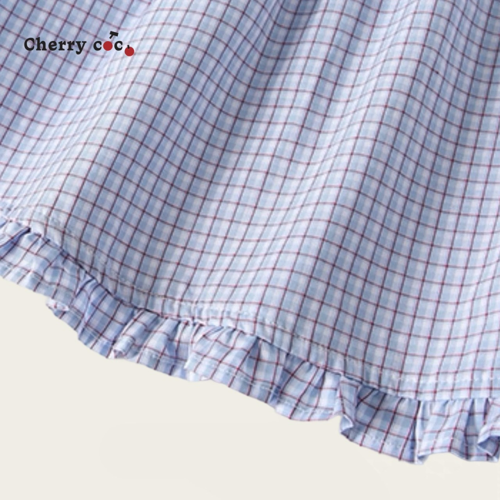 CHERRYCOCO風甜心學院氣質翻領公主裙-細節圖7