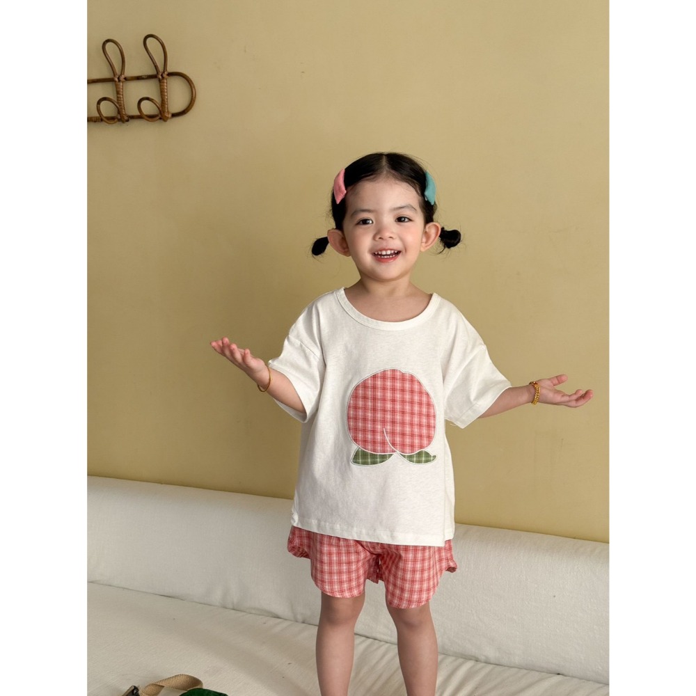 兒童夏日可愛水果印花居家服套裝-規格圖8