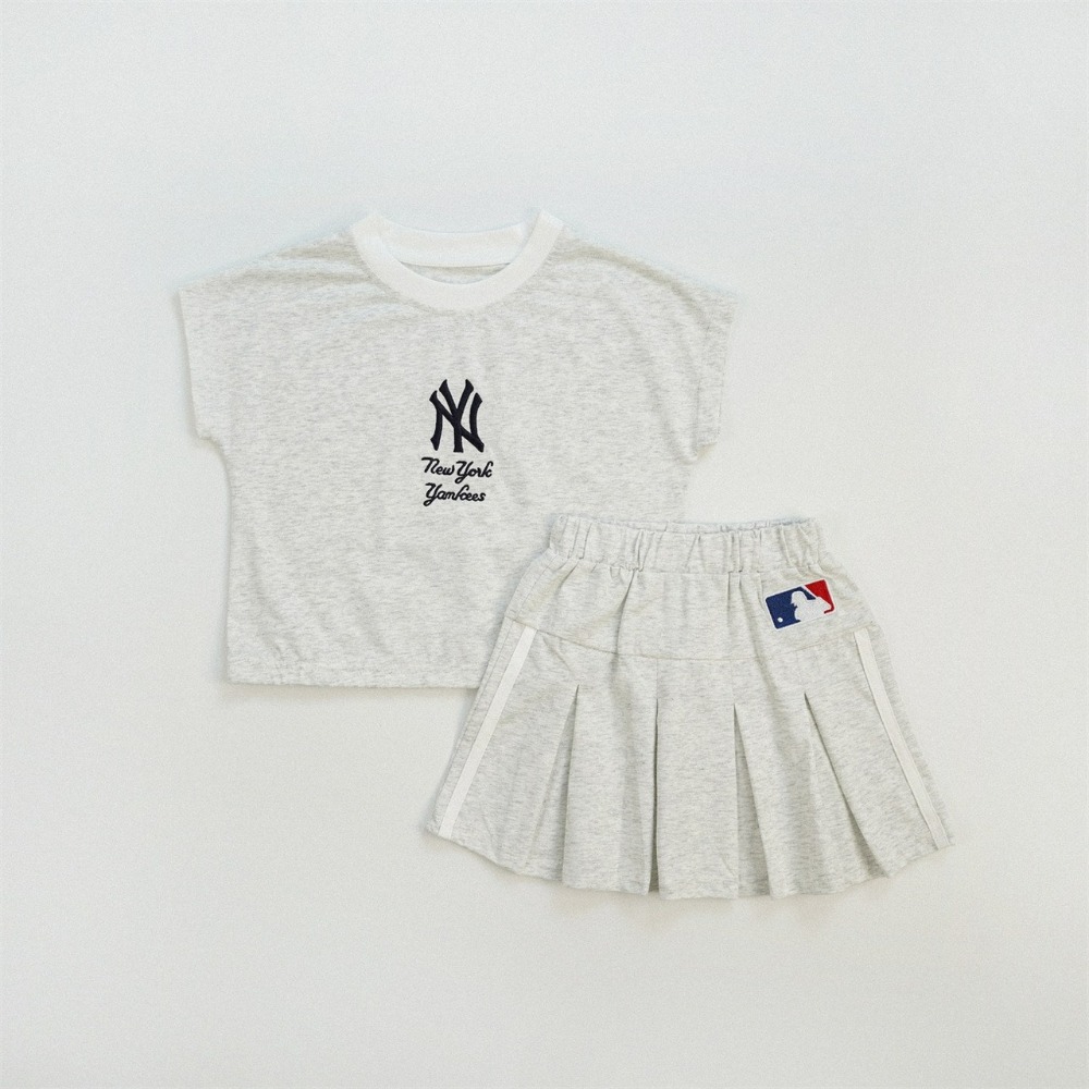 女童夏季刺繡字母休閒短裙套裝-規格圖8
