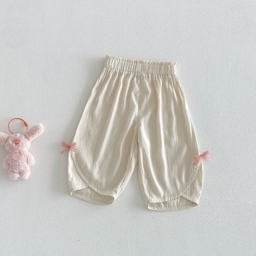 女寶夏季蝴蝶結冰絲防蚊褲-規格圖10