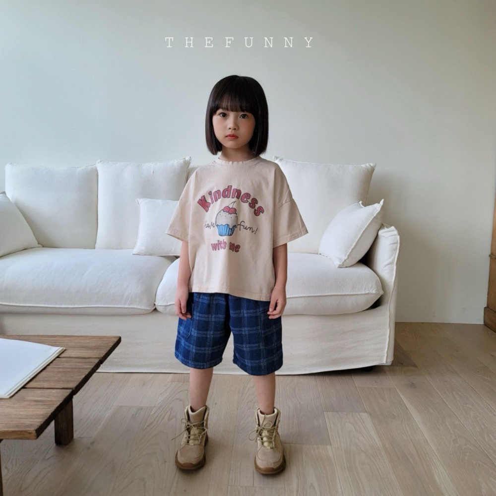 夏季兒童韓風杯子蛋糕印花寬鬆 T 恤-細節圖4