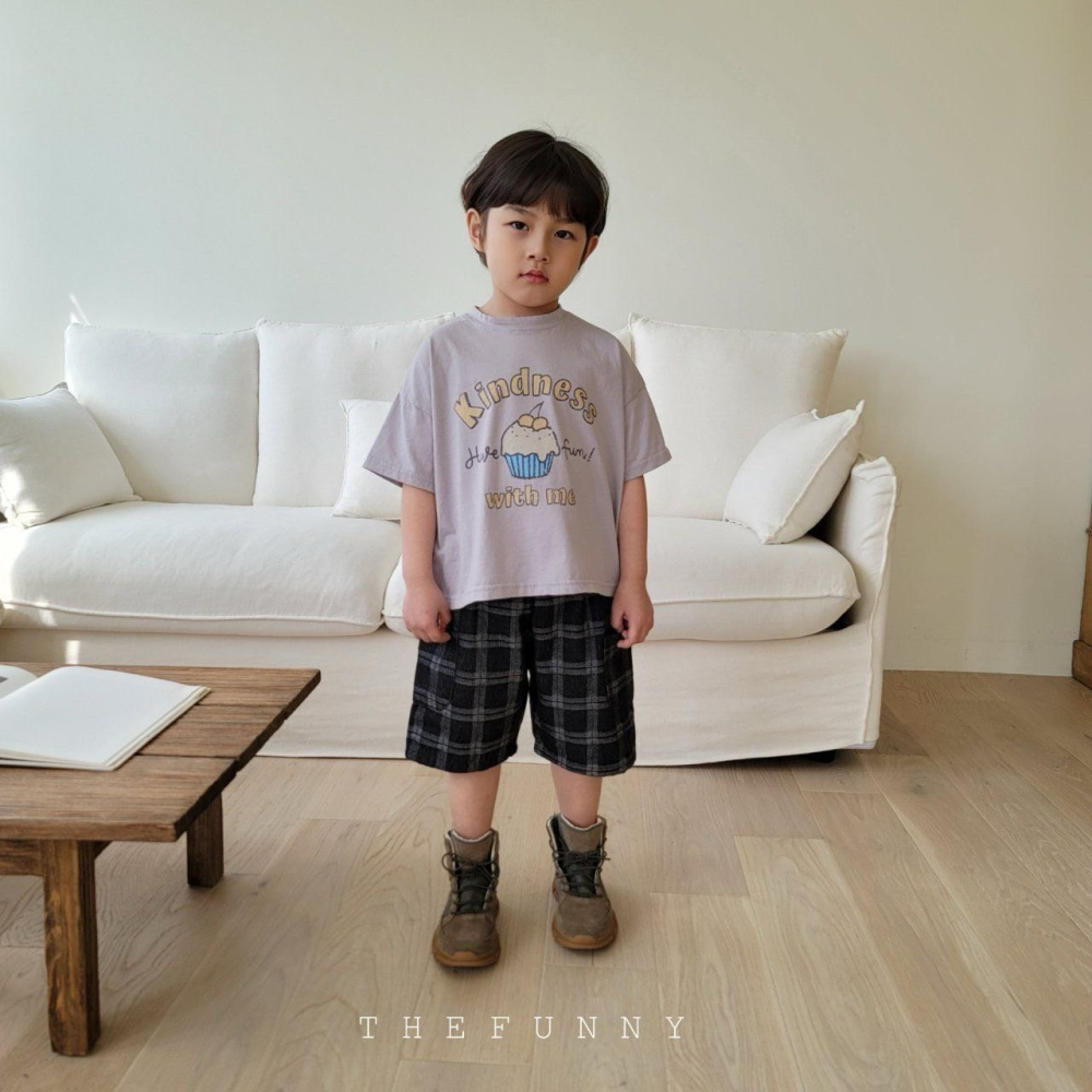 夏季兒童韓風杯子蛋糕印花寬鬆 T 恤-細節圖5