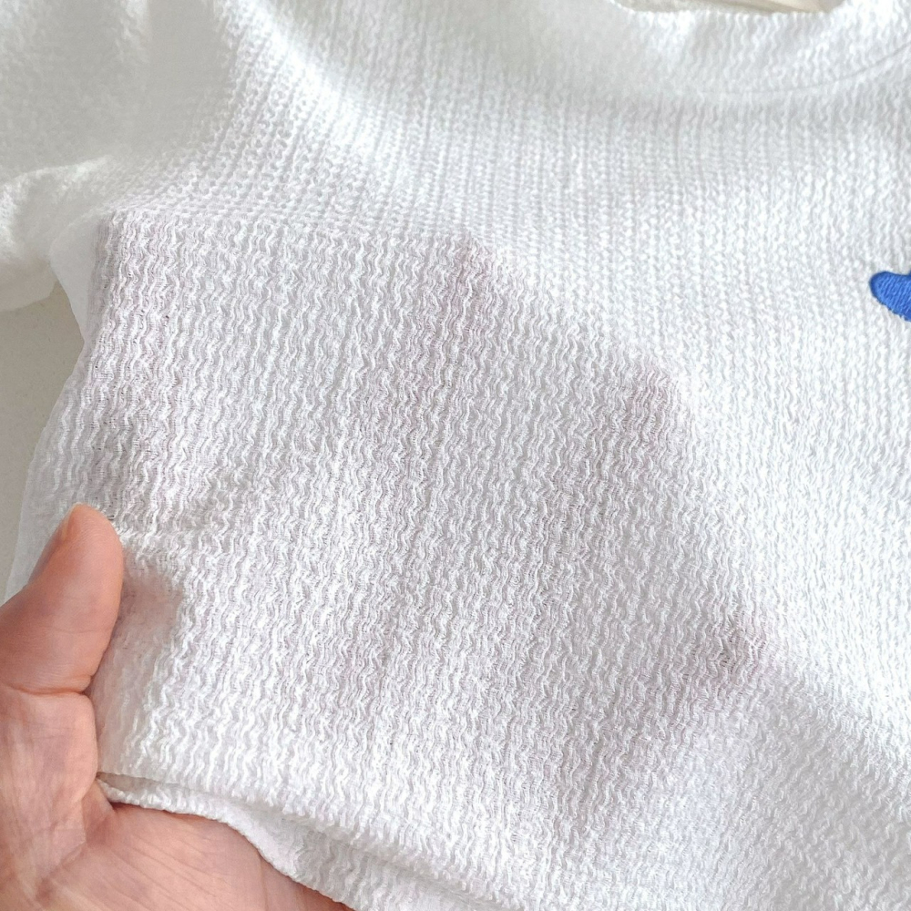 Angou中小童可愛天氣刺繡家居服套裝-細節圖8