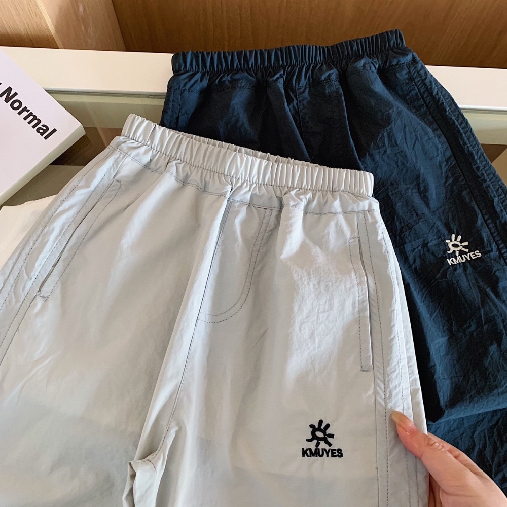 木野中大童男童夏季薄款摺造型休閒防蚊褲-細節圖6