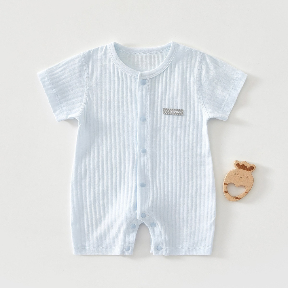 寶寶短袖連體透氣居家服包屁衣-細節圖2