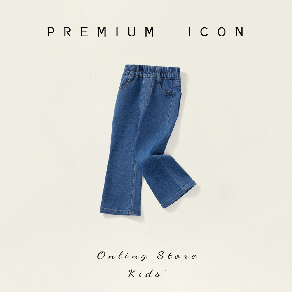 PREMIUM ICON 女童修身彈力喇叭褲-細節圖3