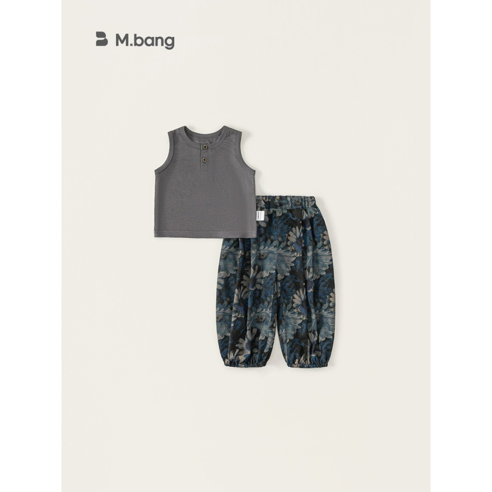 M.bang 兒童無袖背心防蚊褲套裝-細節圖2