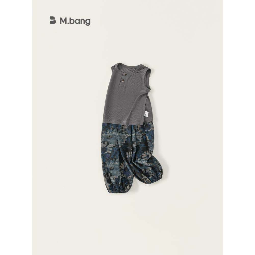 M.bang 兒童無袖背心防蚊褲套裝-細節圖3