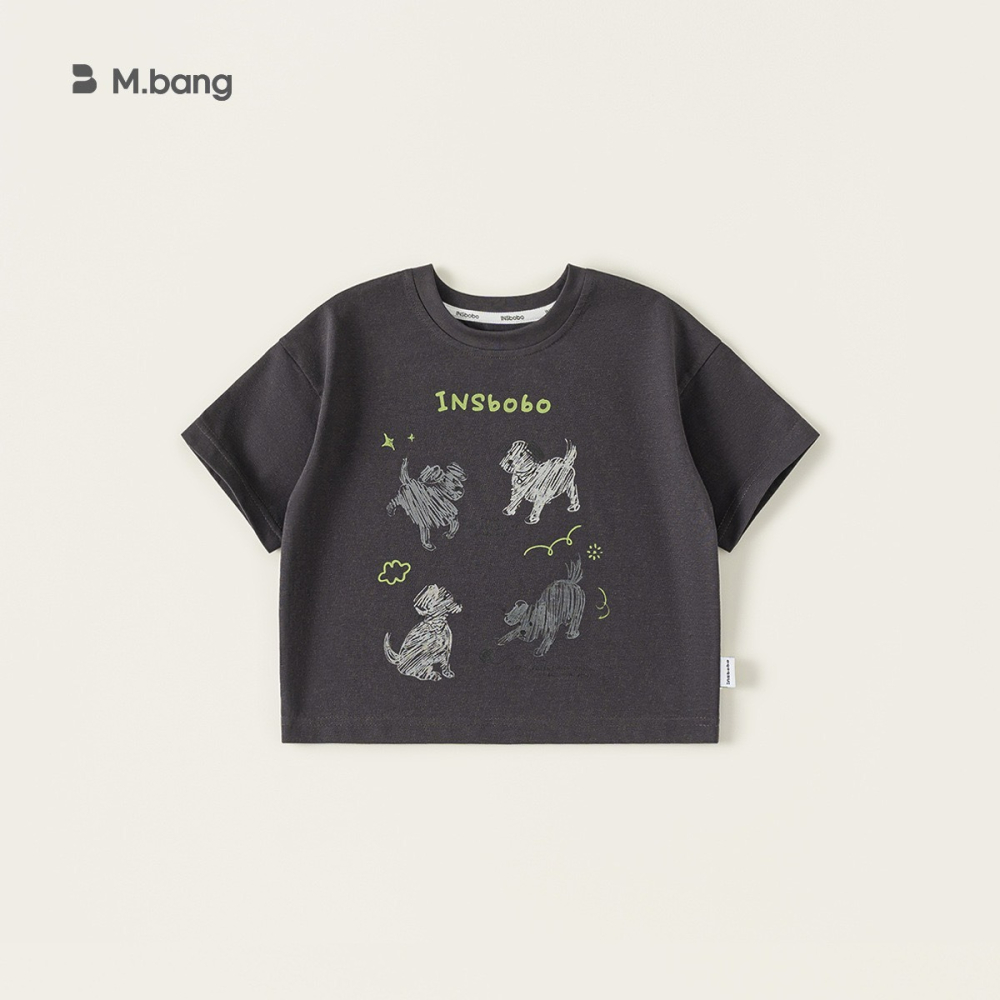 M.bang 兒童小狗印花休閒套裝-細節圖5