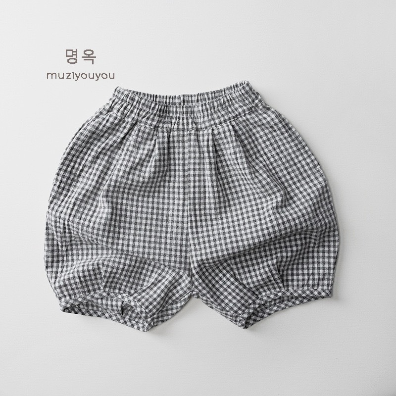Muziyouyou 兒童日系奶油棉麻燈籠褲-規格圖9