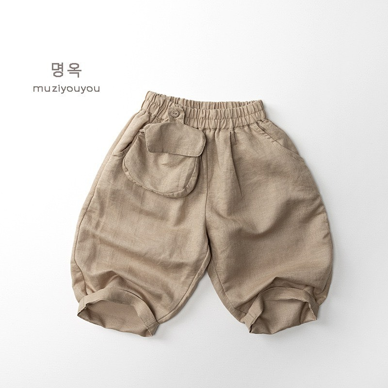 Muziyouyou 兒童日系森呼吸亞麻防蚊褲-規格圖8