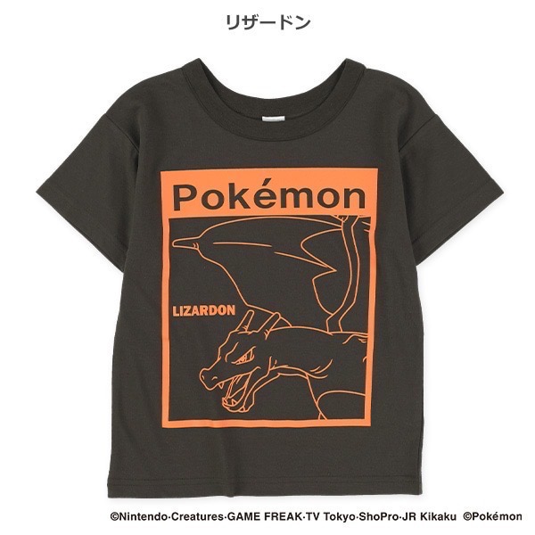 0618日本Pokémon 精靈寶可夢線條印花短袖T恤 110-130cm-規格圖8