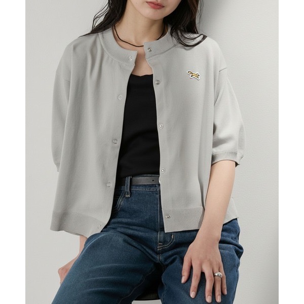 0616 日本PENNEYS FOX 多色刺繡針織短袖開襟衫-規格圖11