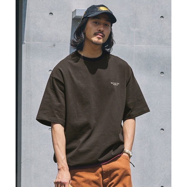 0616 日本THE CRAFT CREW PRODUCTS 抽繩條紋短袖T恤-規格圖11