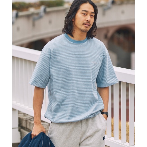 0616 日本THE CRAFT CREW PRODUCTS 抽繩條紋短袖T恤-規格圖11