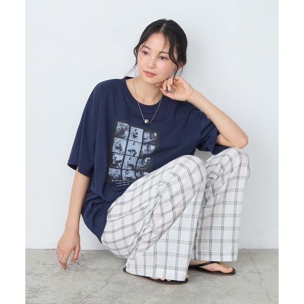 0616 日本MONO-MART 攝影印花寬鬆短袖T恤 M-L-細節圖9