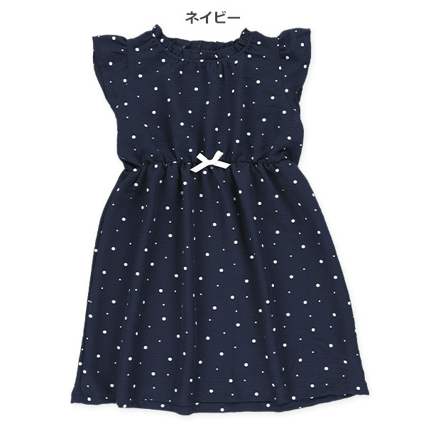 0618 日本點點甜美日常洋裝 100-130cm-規格圖5