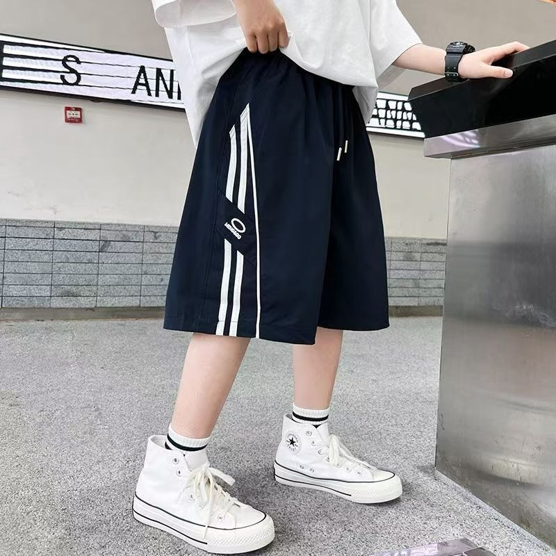 男中大童側邊條紋休閒短褲-規格圖7