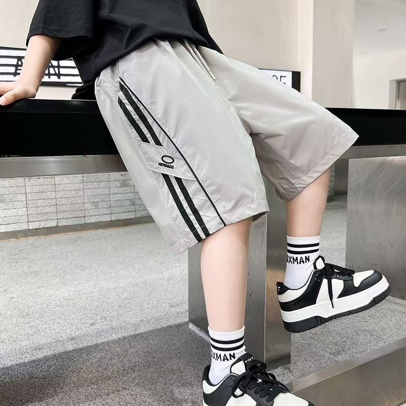 男中大童側邊條紋休閒短褲-規格圖7