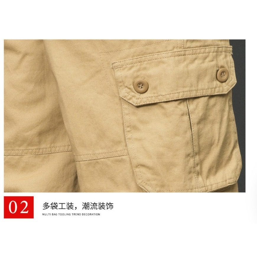 0630男裝 城市機能工裝五分褲-細節圖6