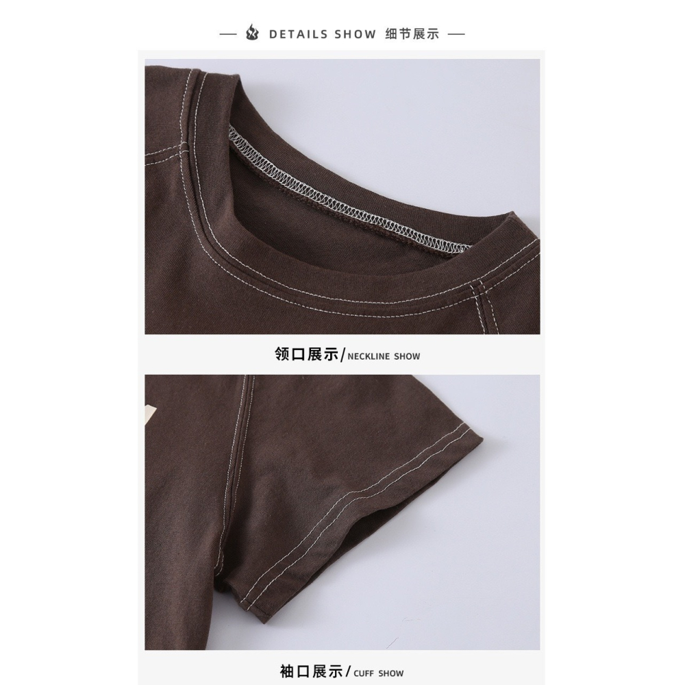 兒童夏季美式休閒運動套裝-細節圖8
