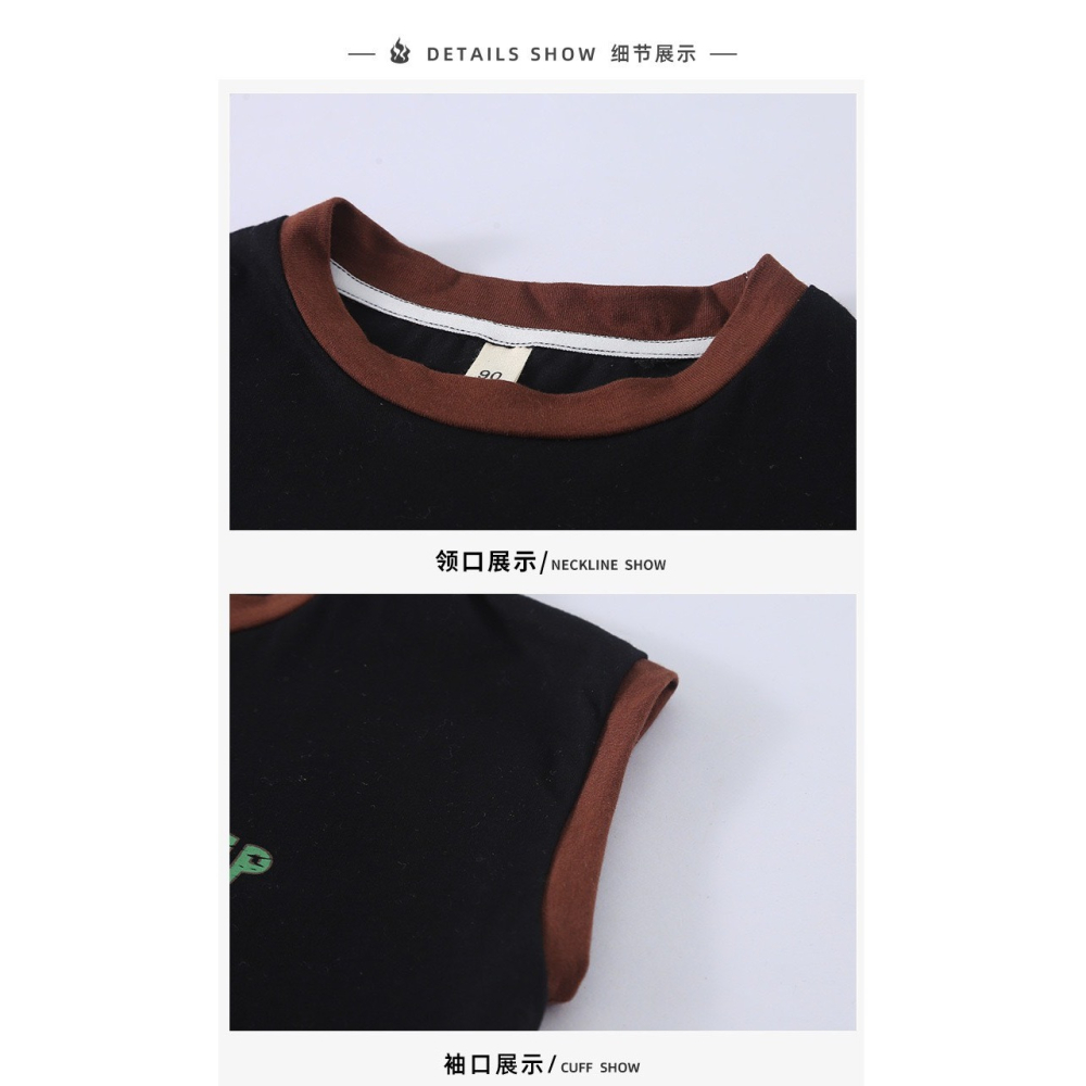 兒童夏季小汽車撞色套裝-細節圖8