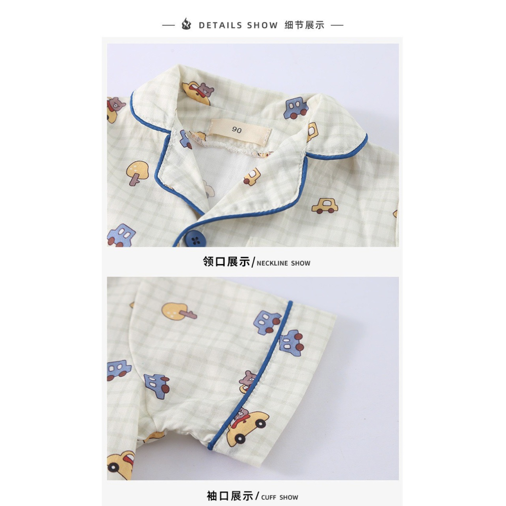 兒童夏季童趣居家睡衣套裝-細節圖7