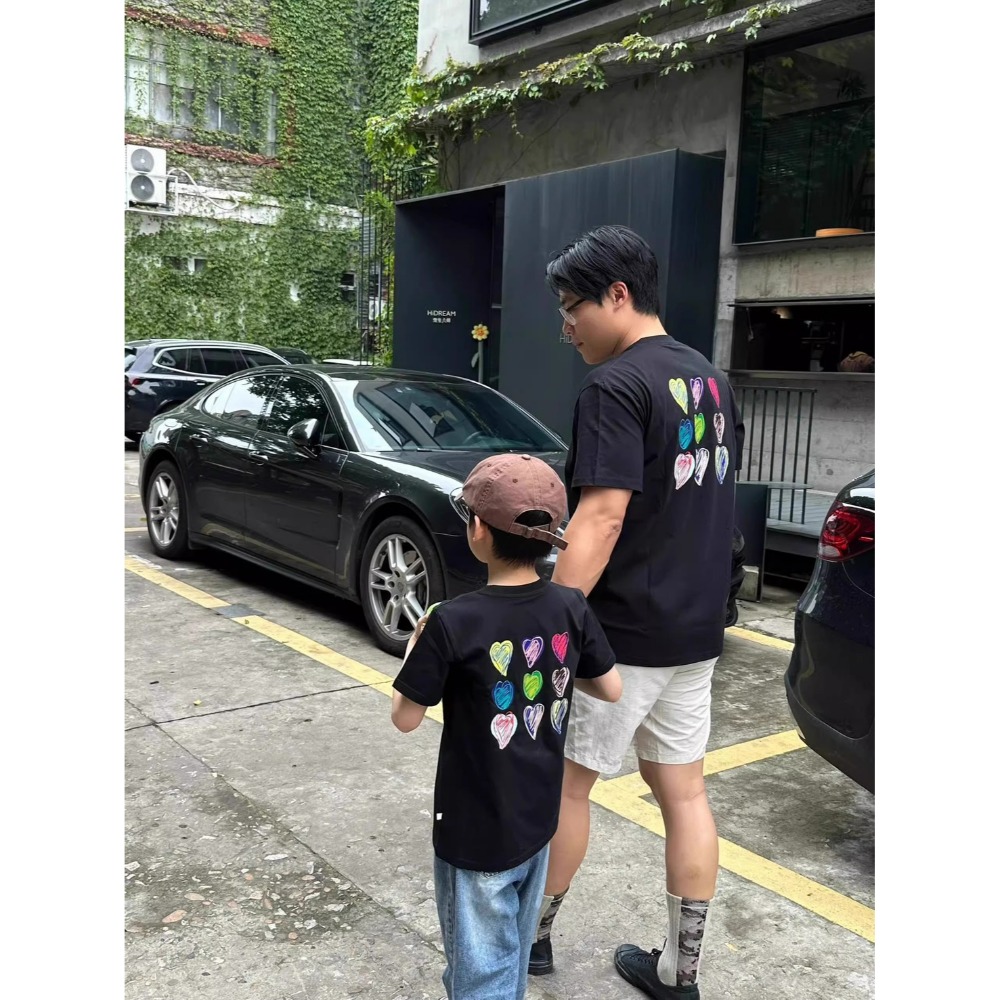 彩虹塗鴉愛心親子T恤(大人T恤)-規格圖9