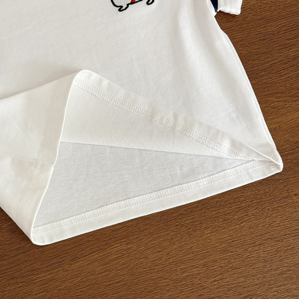 法式小狗刺繡親子T恤(包屁衣/兒童T恤)-細節圖8