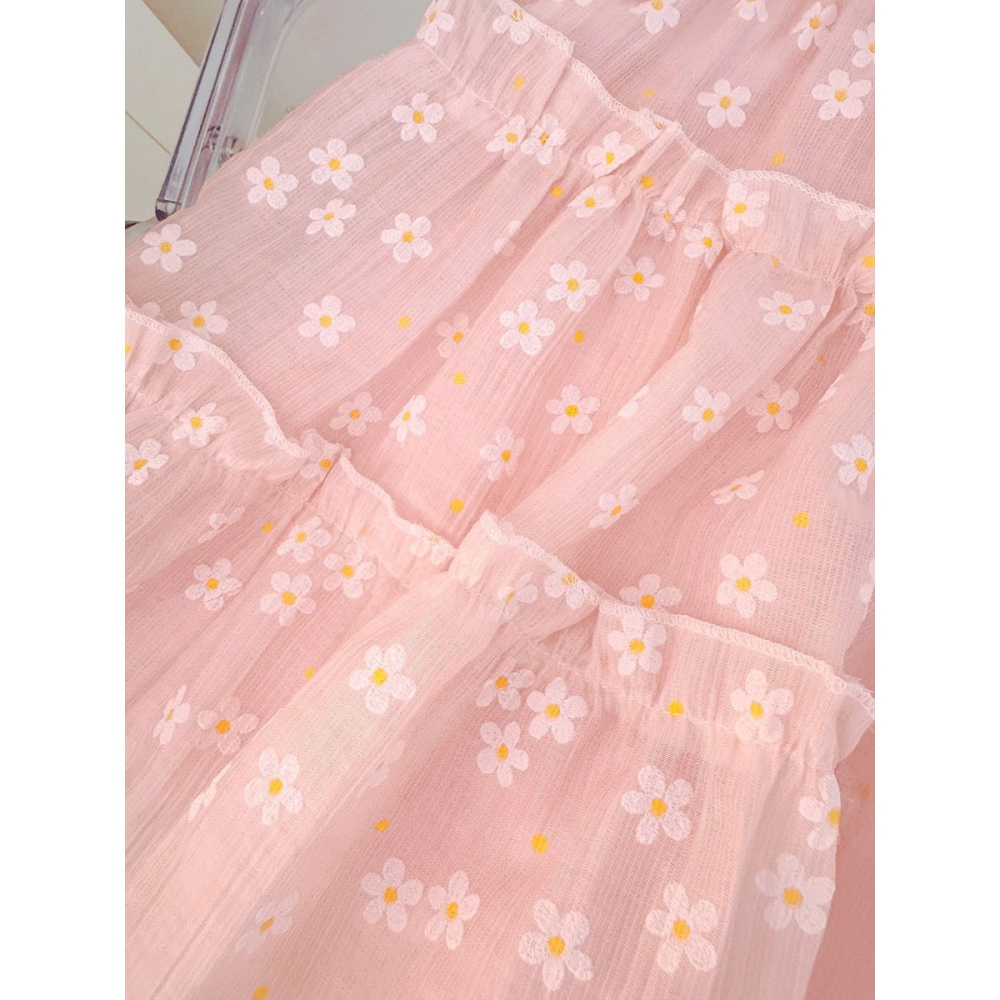 女童飛袖兔耳朵碎花連衣裙-細節圖7