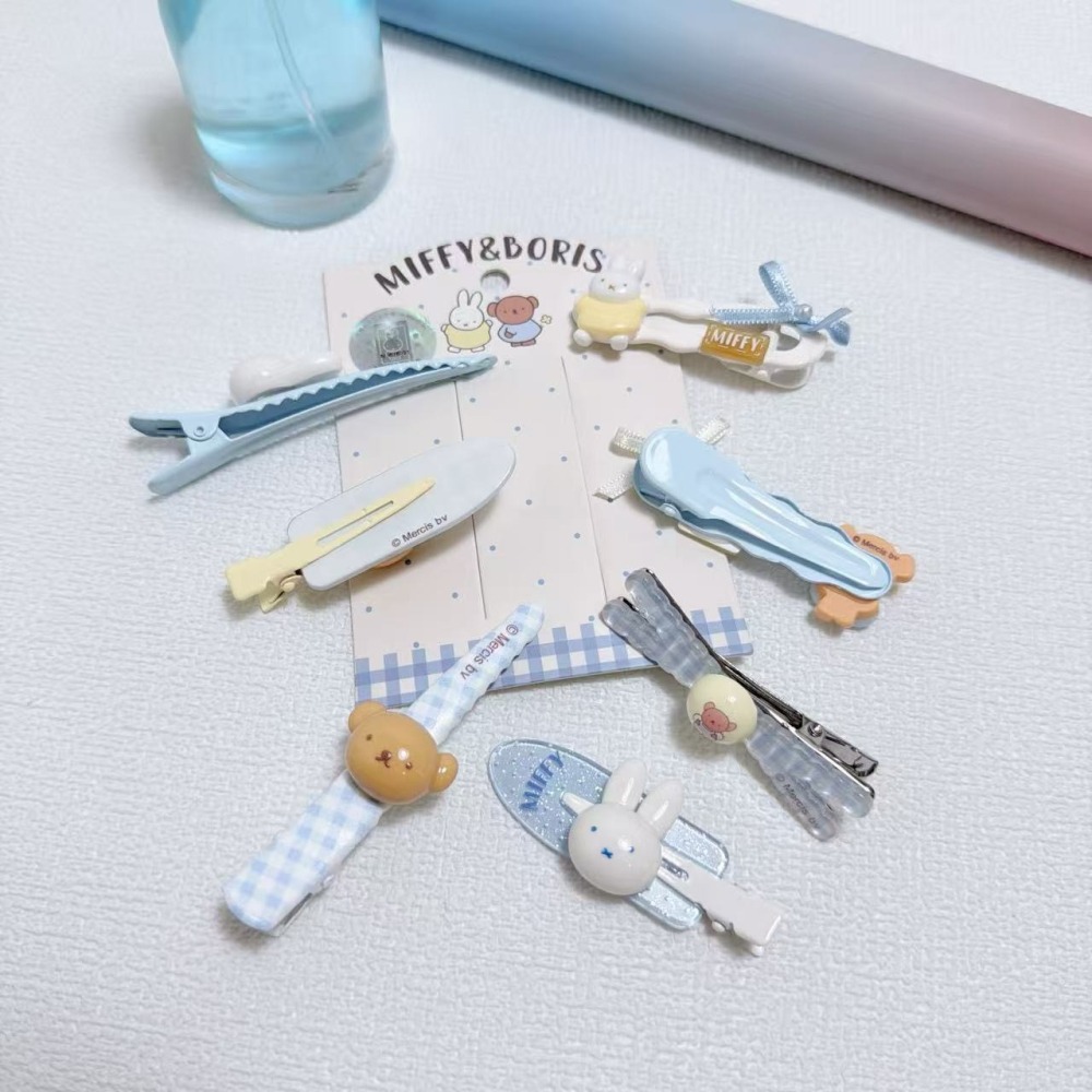 Miffy 米菲兔甜美藍格子髮飾系列-細節圖2
