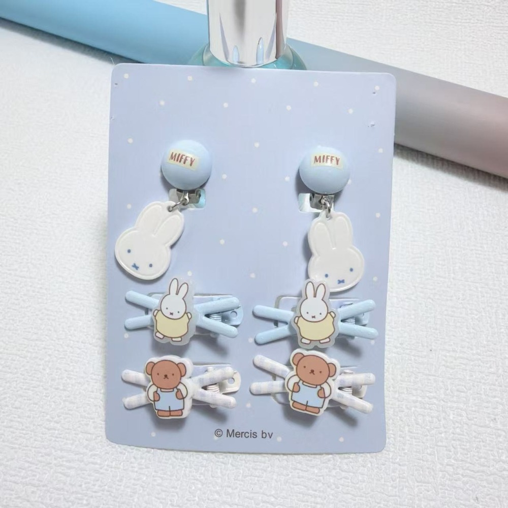Miffy 米菲兔甜美藍格子髮飾系列-細節圖11