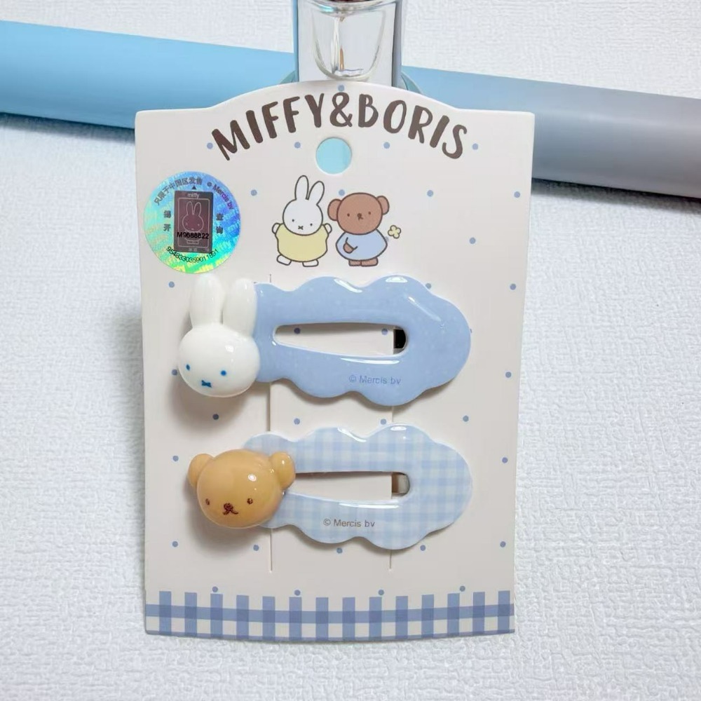 Miffy 米菲兔甜美藍格子髮飾系列-規格圖11