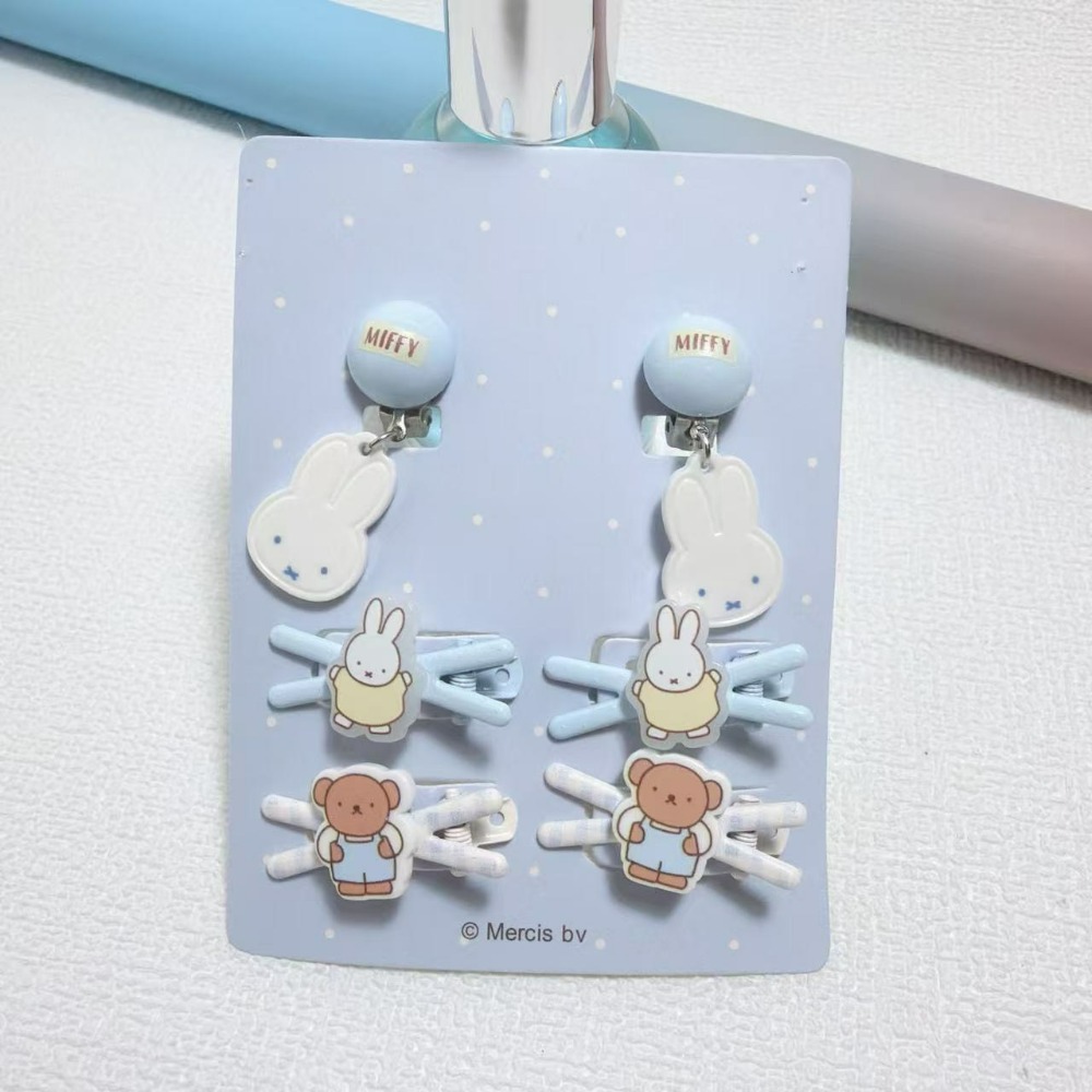 Miffy 米菲兔甜美藍格子髮飾系列-規格圖11