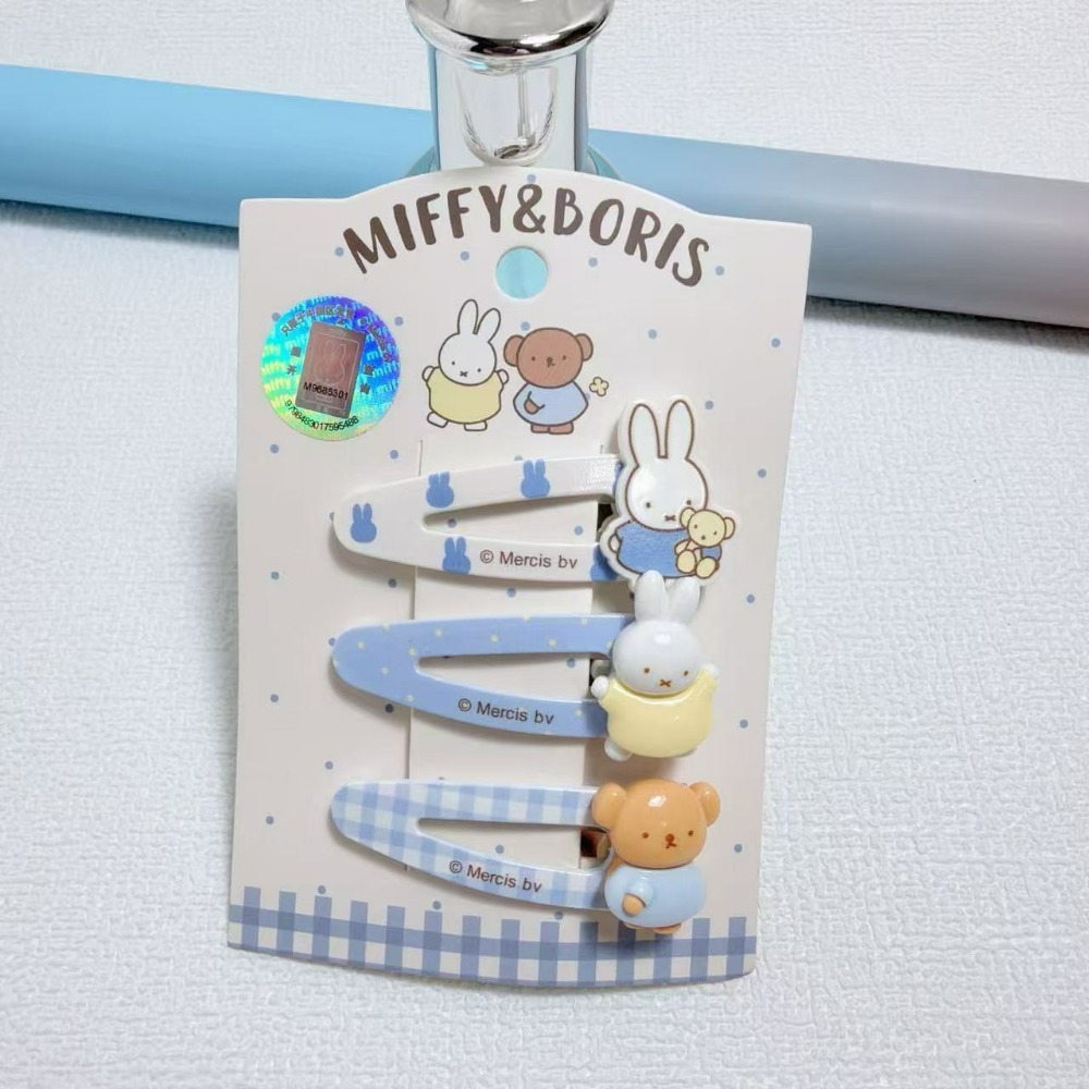 Miffy 米菲兔甜美藍格子髮飾系列-規格圖11